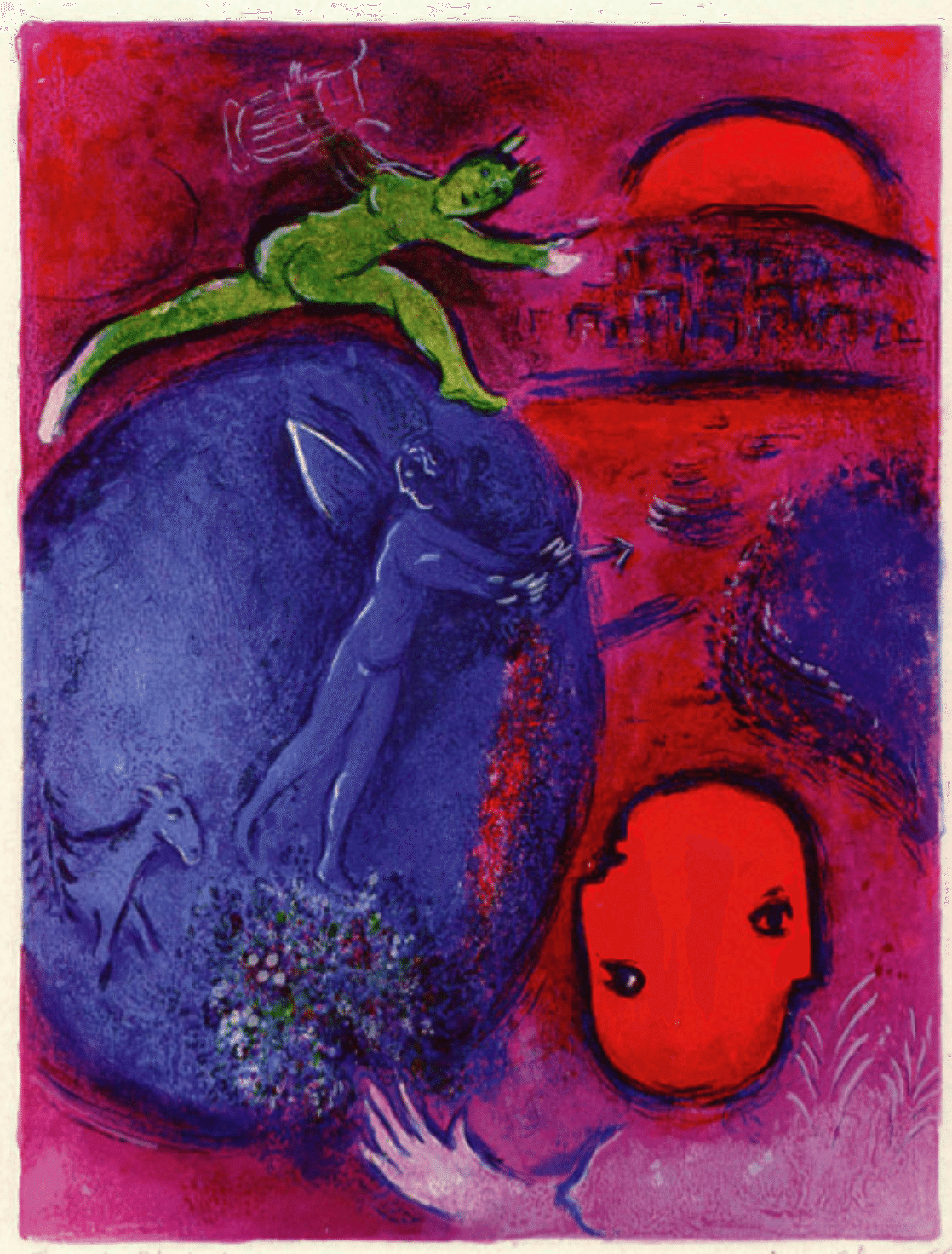 マルク・シャガール 版画 リトグラフ 「ダフニスとクロエ」 査定 買取