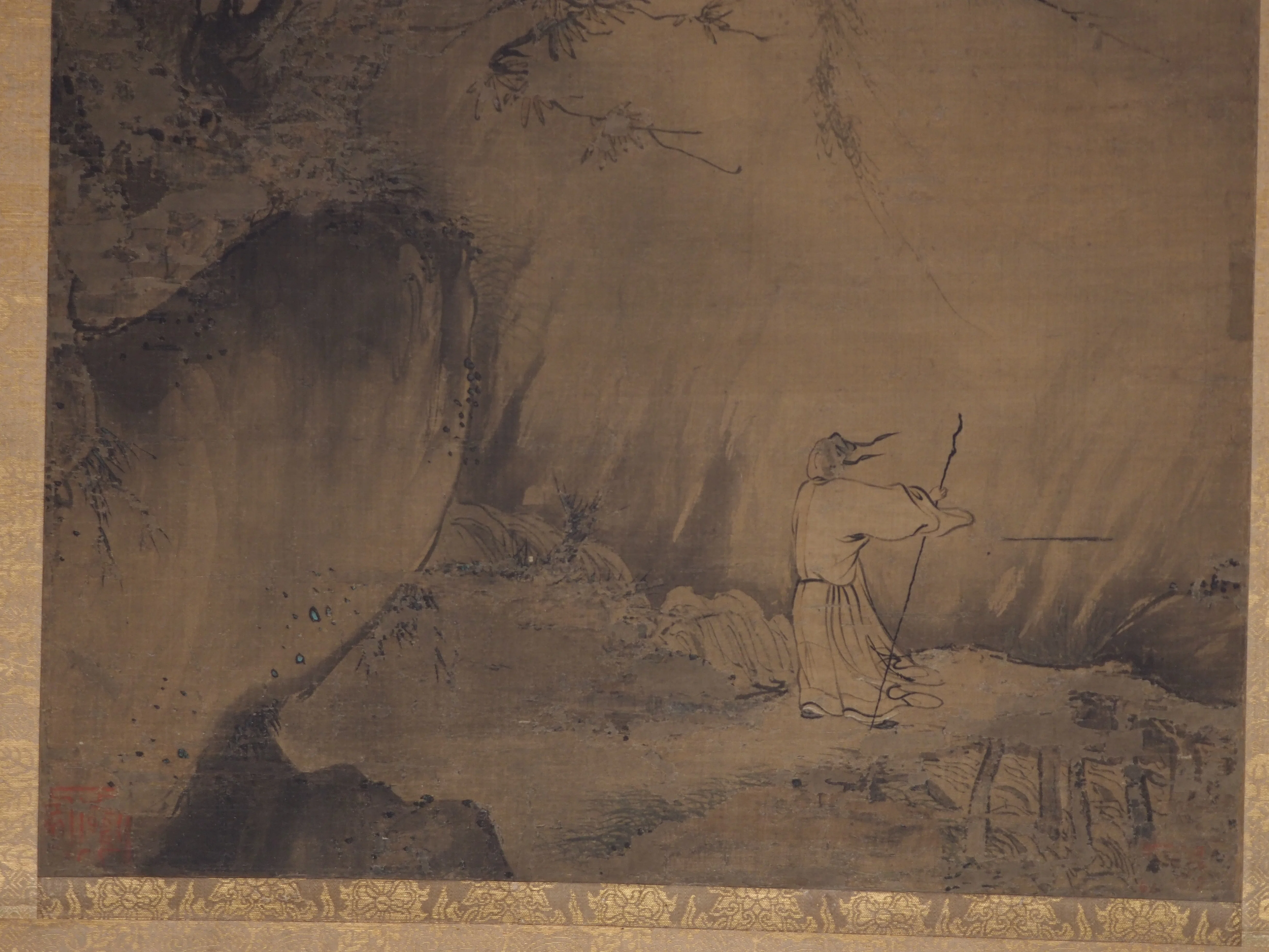 中国画 作者不詳作 絹本大幅 ダイナミックな描き込み 素晴らしい作品 中国人観覧客が“この一点を見るため”にやってきた特集『中国書画精華