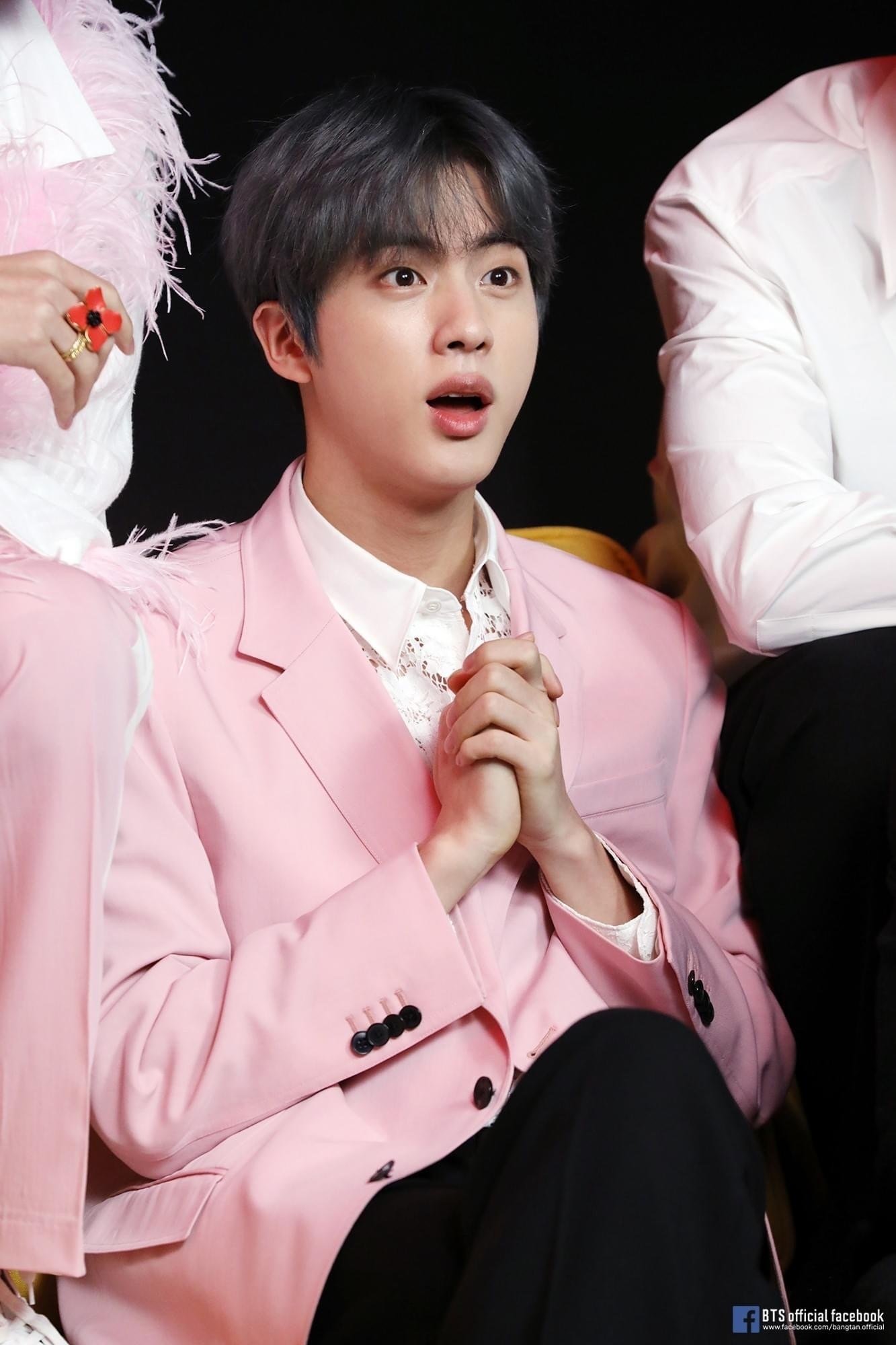 BTS jin ジン ロンT ピンク M ビーティーエス ジン ジン ロンT ピンク メガ