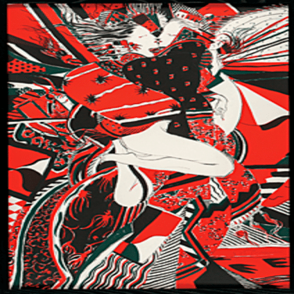 天野喜孝 【赤い糸】 リトグラフ 天野喜孝「彩」リトグラフ 絵画買取・販売の小竹美術