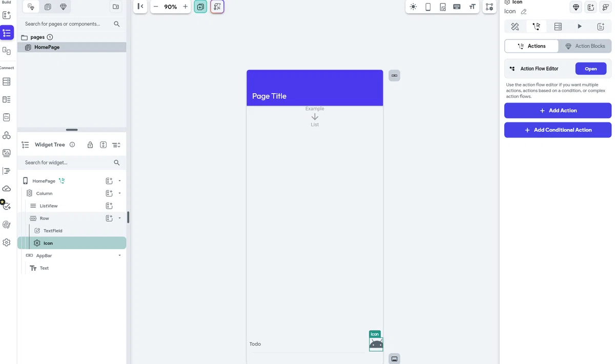 FlutterFlow でローカルの変数みたいなもの (App State) に値を出し入れしてみる ｜ぎーく・おたつきー