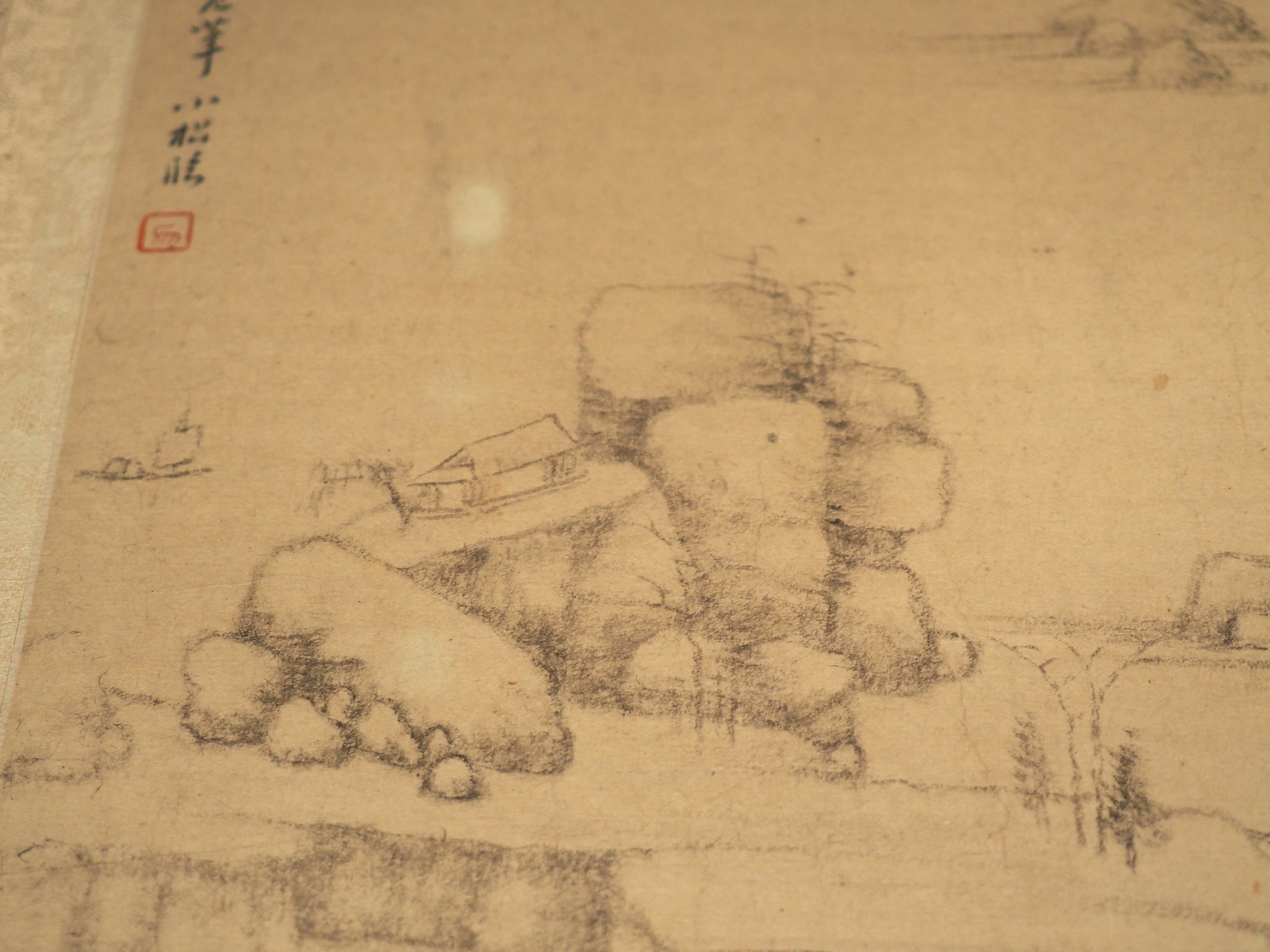 中国画 作者不詳作 絹本大幅 ダイナミックな描き込み 素晴らしい作品 中国画 作者不詳作 絹本大幅 ダイナミックな描き込み 素晴らしい作品