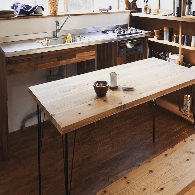 古民家モノづくり #19】1万円以下！特別な工具無しでダイニング