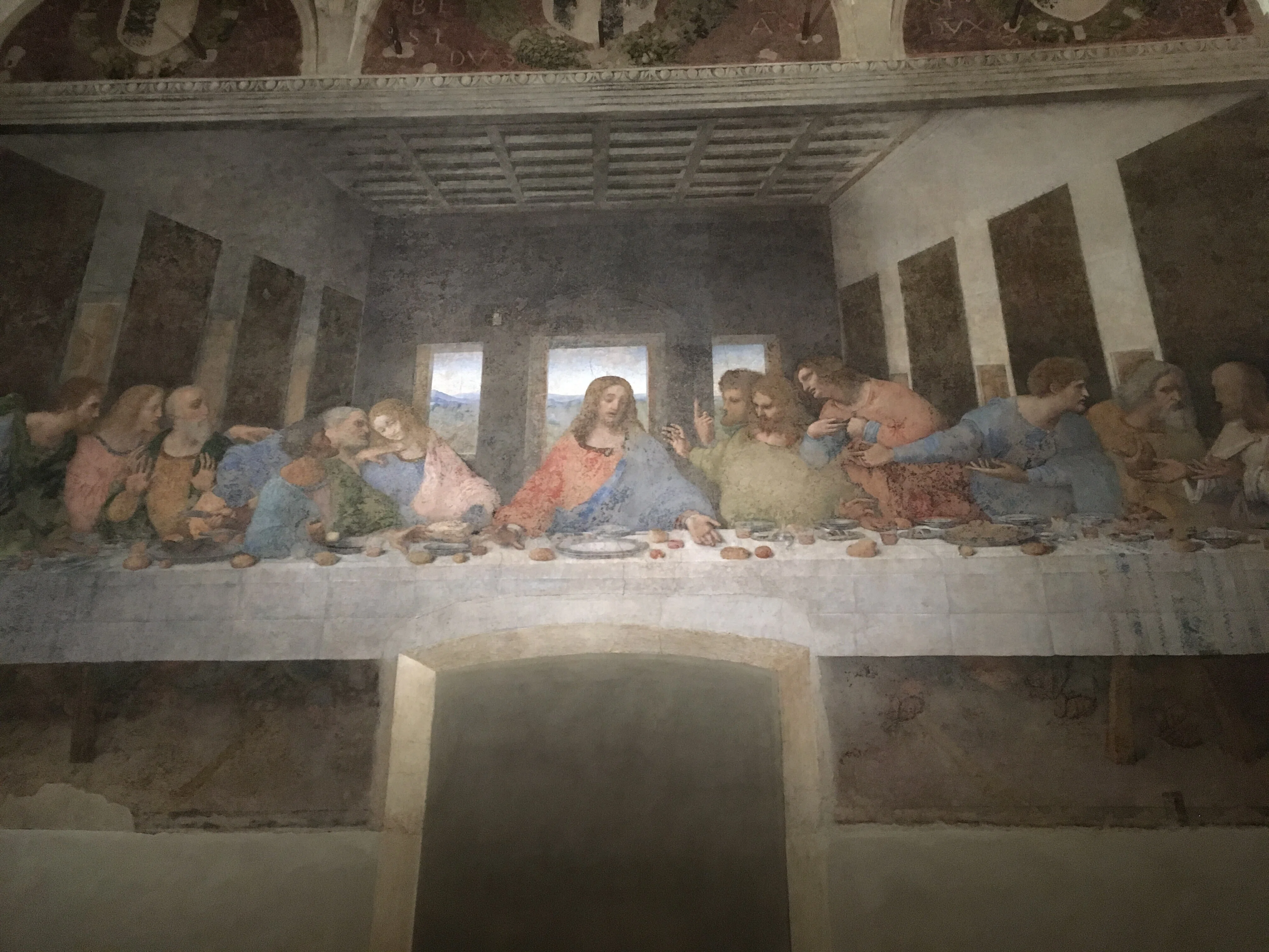 イタリア ミラノのサンタ マリア デッレ グラツィエ教会 最後の晩餐