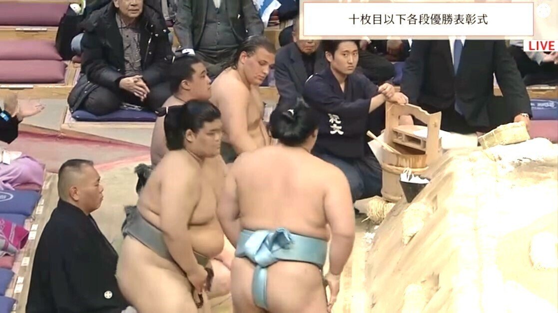 安青錦 序ノ口優勝表彰式 / 九州場所千秋楽（2023年11月26日