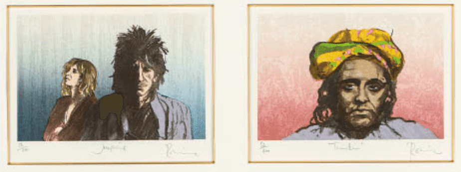 ロン・ウッド 版画 リトグラフ 「スライド オン ディス III」 査定