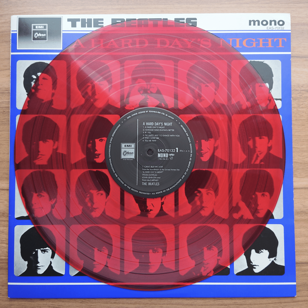 稀少UKオリジナルBeatlesハードデイズナイトビートルズレコード 稀少UKオリジナル1st極品Beatlesハードデイズナイトビートルズレコード