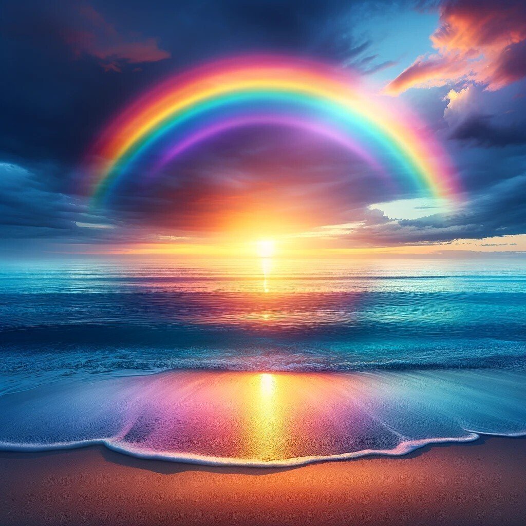 AIイラスト】いろんな虹の絵を描きました！｜gorojy