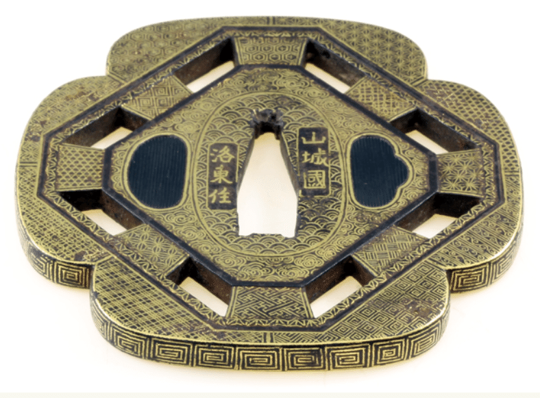 赤銅 磨き地 大小揃い縁頭 時代物 赤銅 磨き地 大小揃い縁頭 時代物 (揃金具 大小鐔 無銘 高橋興
