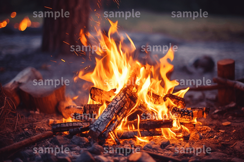 燃えあがる「焚き火」のフリー素材５選【写真AC】
