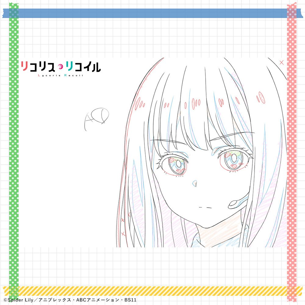 アニメ資料② 原画1話～3話｜リコリス・リコイル公式note