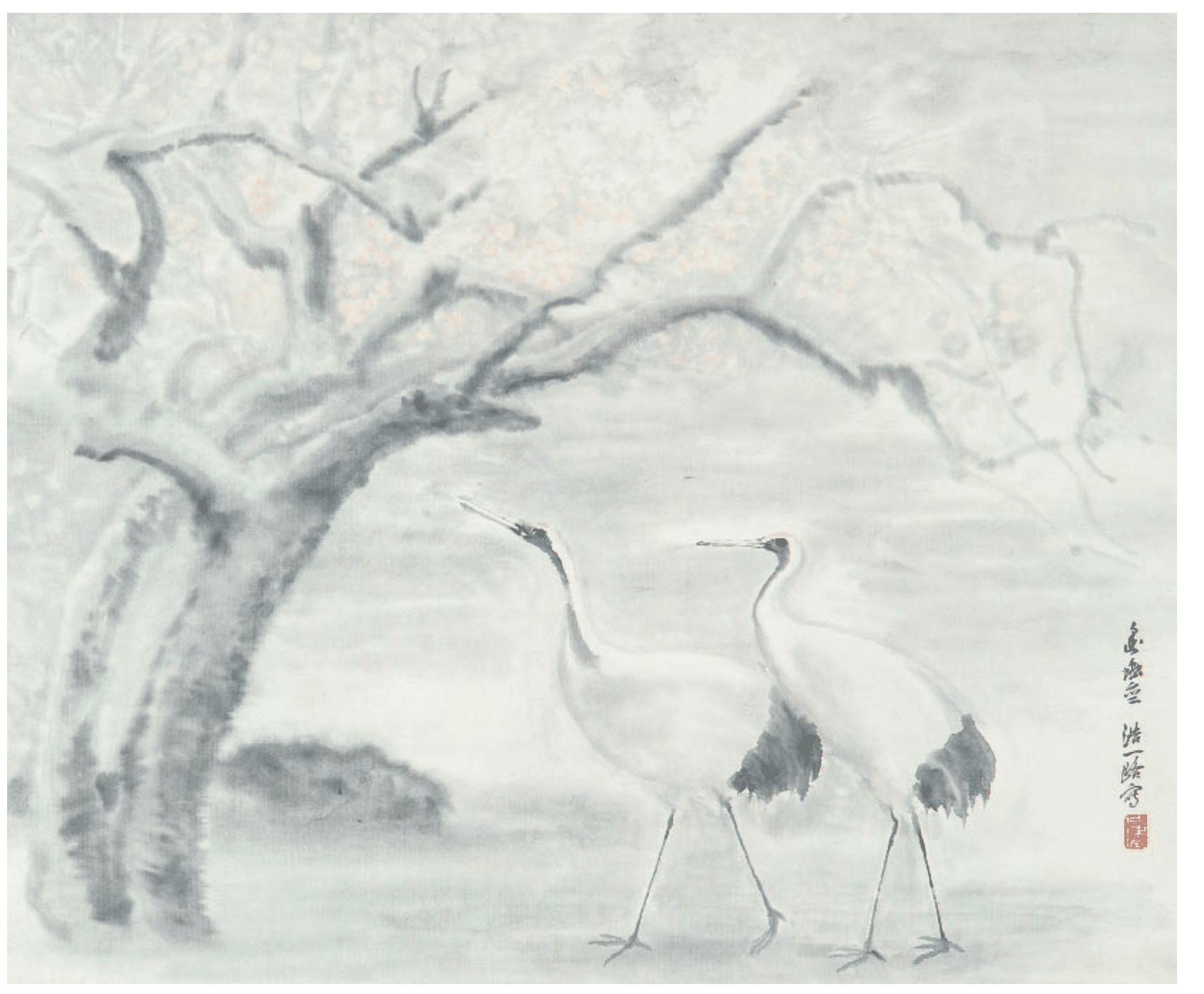 近藤浩一路、芳野山、希少画集画、新品高級額・額装付、状態良好