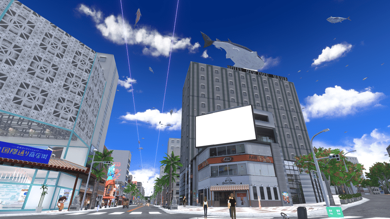 VRChatのワールド「VirtualOkinawa_Kokusai-dori［JP］［EN］」