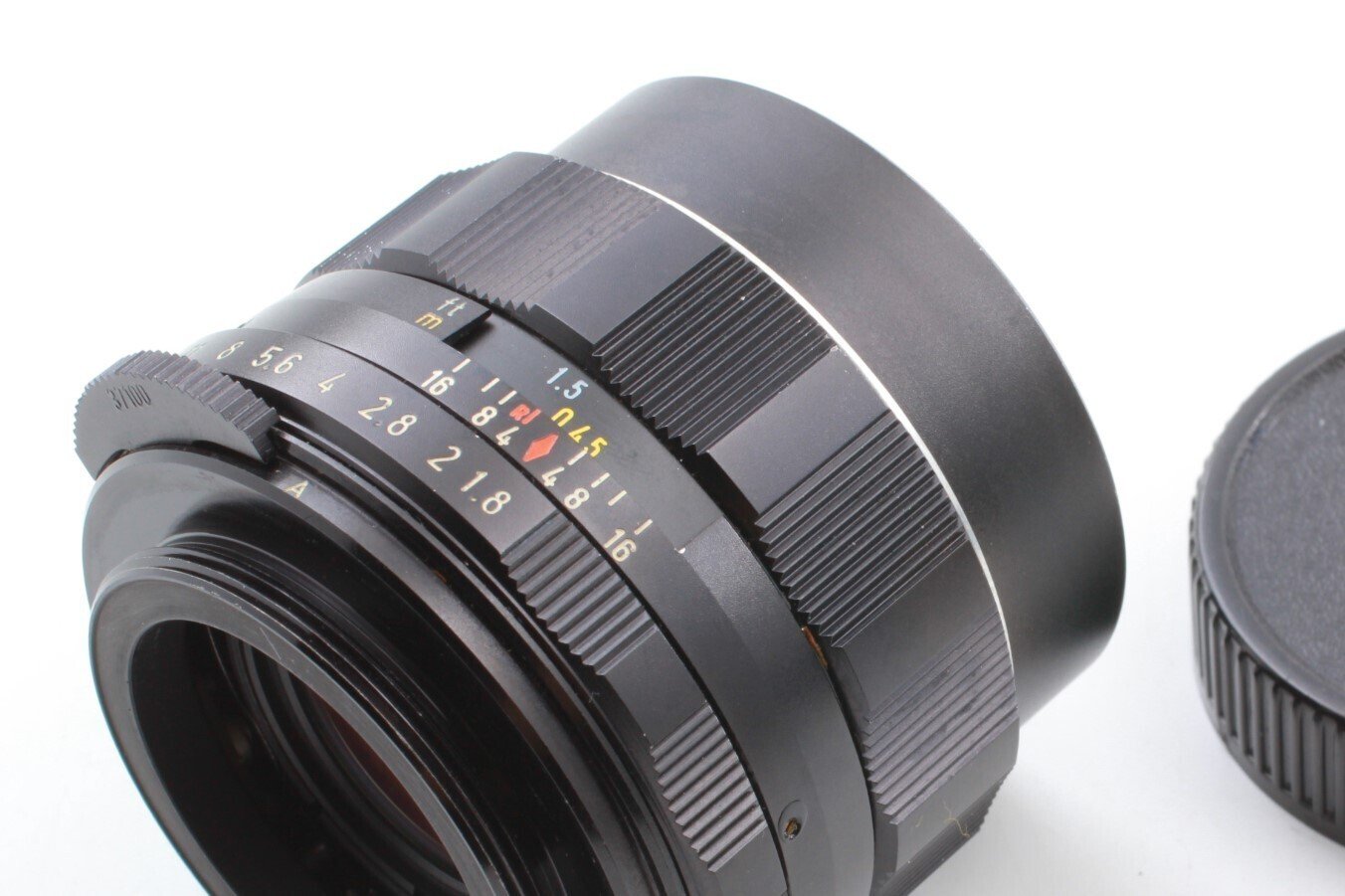 スーパータクマー 55mm F/1.8前期型の絞りとピント調整 スーパータクマー 55mm F/1.8前期型の絞りとピント調整