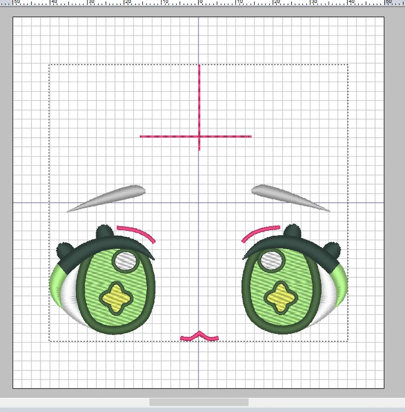 推しぬい顔刺繍・無料で刺繡データを作ってレンタルミシンで刺繍するレポ|hira