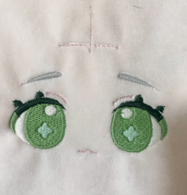 推しぬい顔刺繍・無料で刺繡データを作ってレンタルミシンで刺繍するレポ|hira