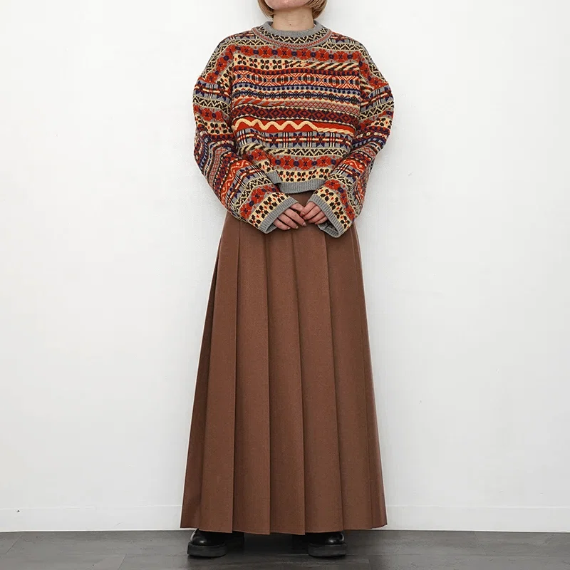 シーズンムード漂うフェアアイルニット【COOHEM】FAIR ISLE KNIT PO 