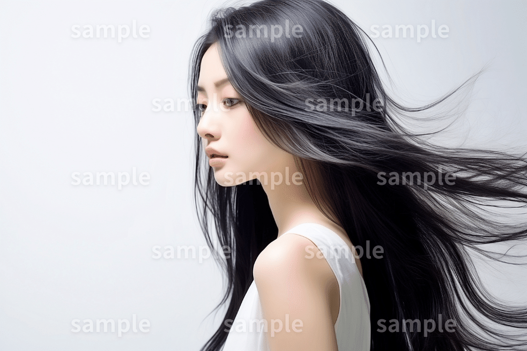 「黒髪ロングヘアーの女性」フリー素材3枚｜ブログのアイキャッチ・WEB広告・イメージ画像に｜FREE