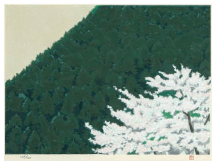 東山魁夷】 木版画 「春静」 1983年 査定 買取 致します。｜井浦歳和