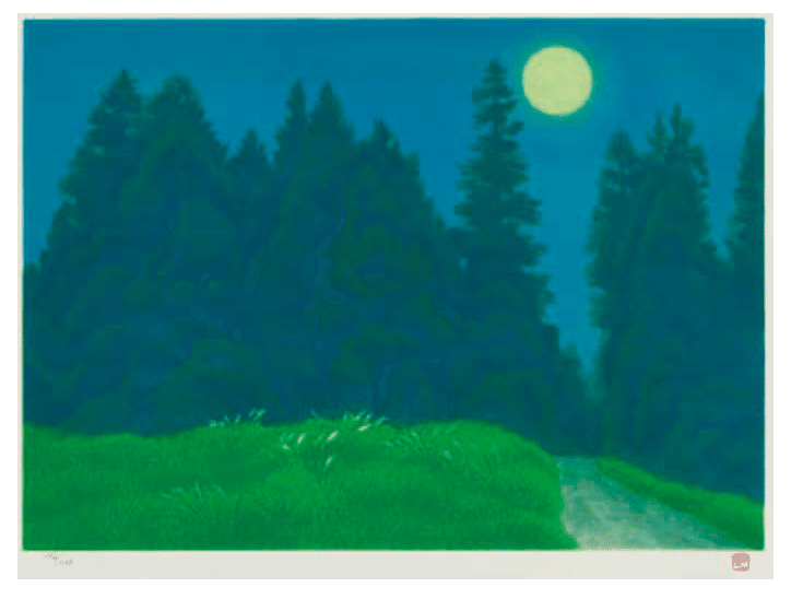 東山魁夷【春静】木版画 東山魁夷 『春静』 木版画 - 北海道画廊
