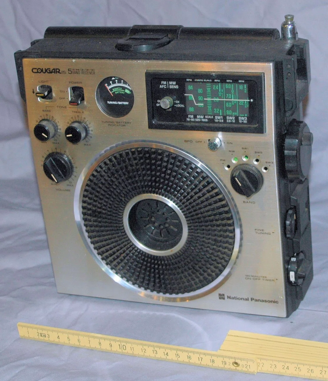National ナショナル クーガー 曲芸師 BCLラジオ RF-1150 電源コード