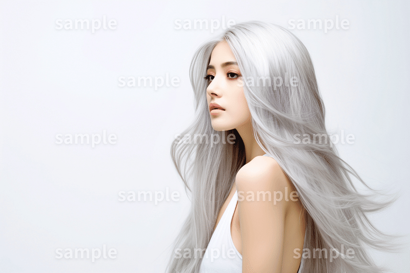 【3色】「ヘアカラーモデルの女性」フリー素材3枚｜ブログのアイキャッチ・WEB広告・イメージ画像に｜FREE