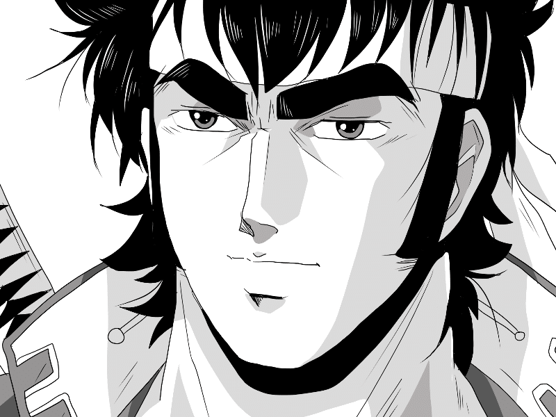 魁男塾 剣桃太郎 激線画|ムガ 魁男塾 剣桃太郎 激線画|ムガ