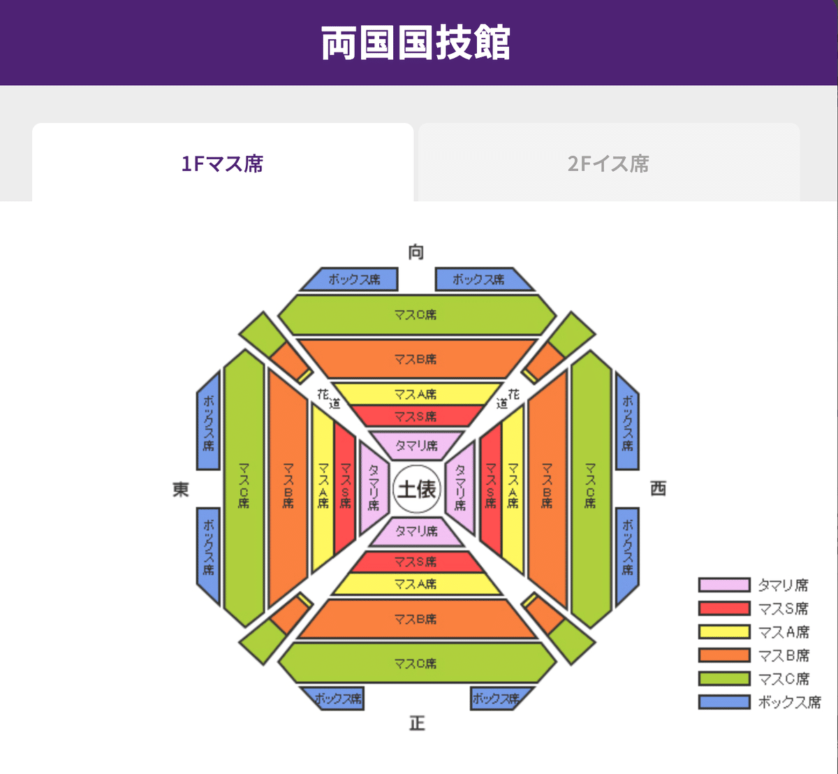 大相撲名古屋場所7/26(金)13日目マスA席