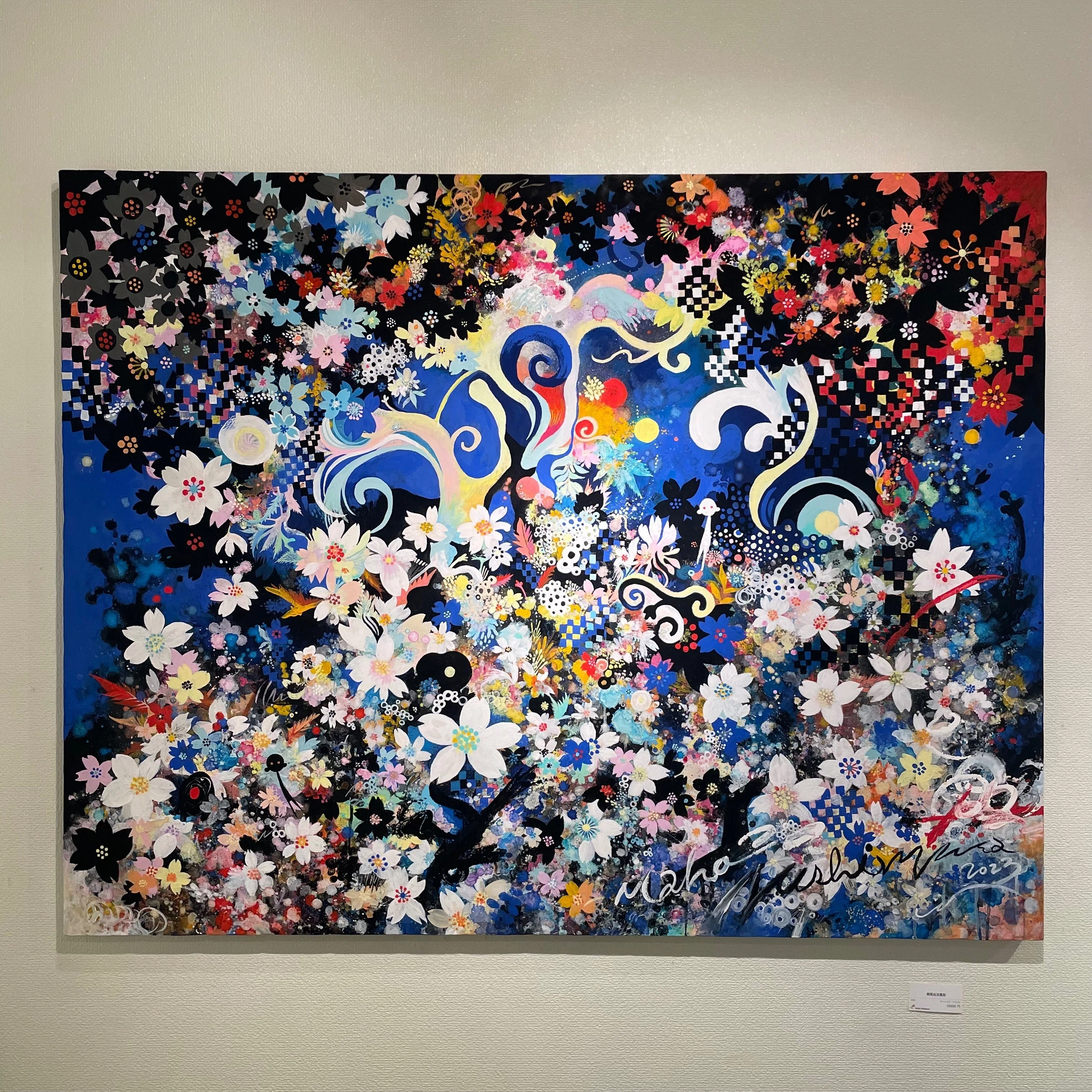 月　アート　絵画　ニシムラマホ 画家、ニシムラマホさんの個展が今回も凄かった｜シロイ