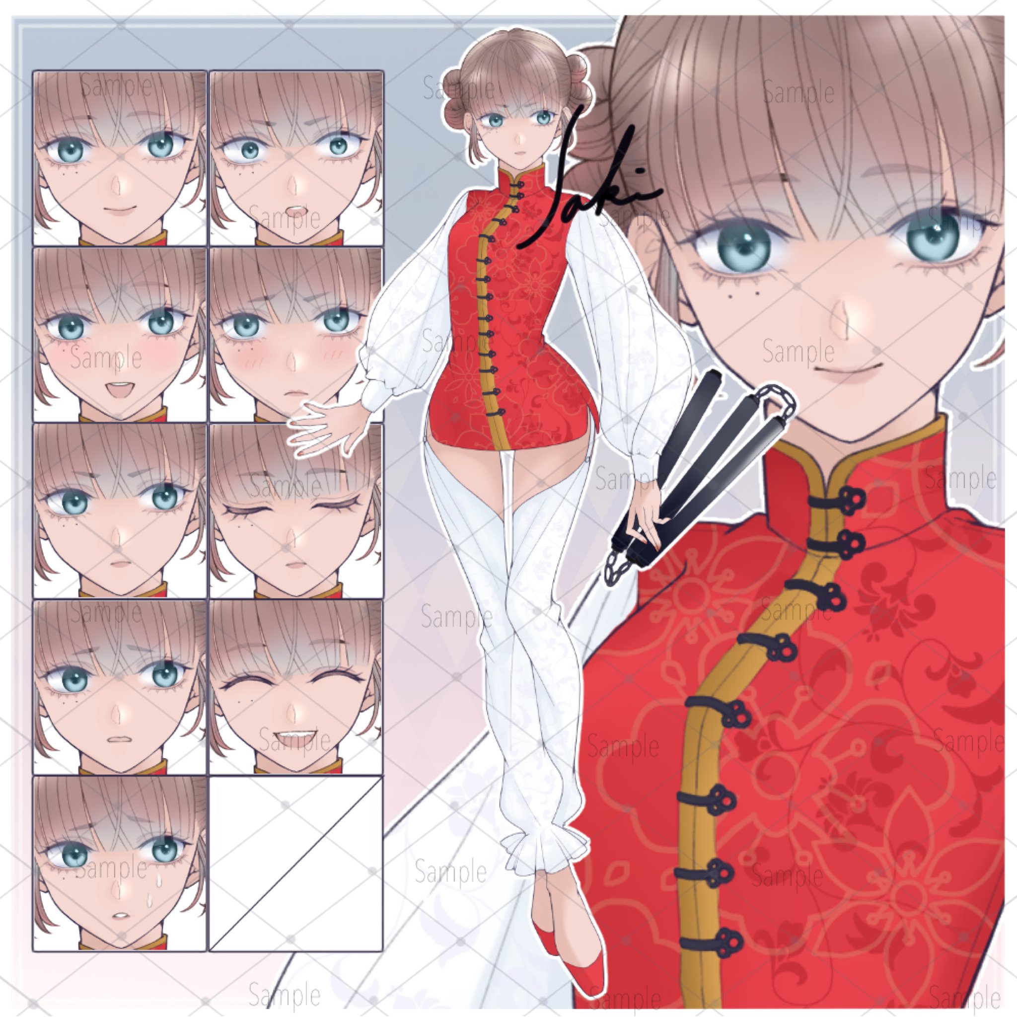 創作チャイナ服格闘家￤完売｜saki_813