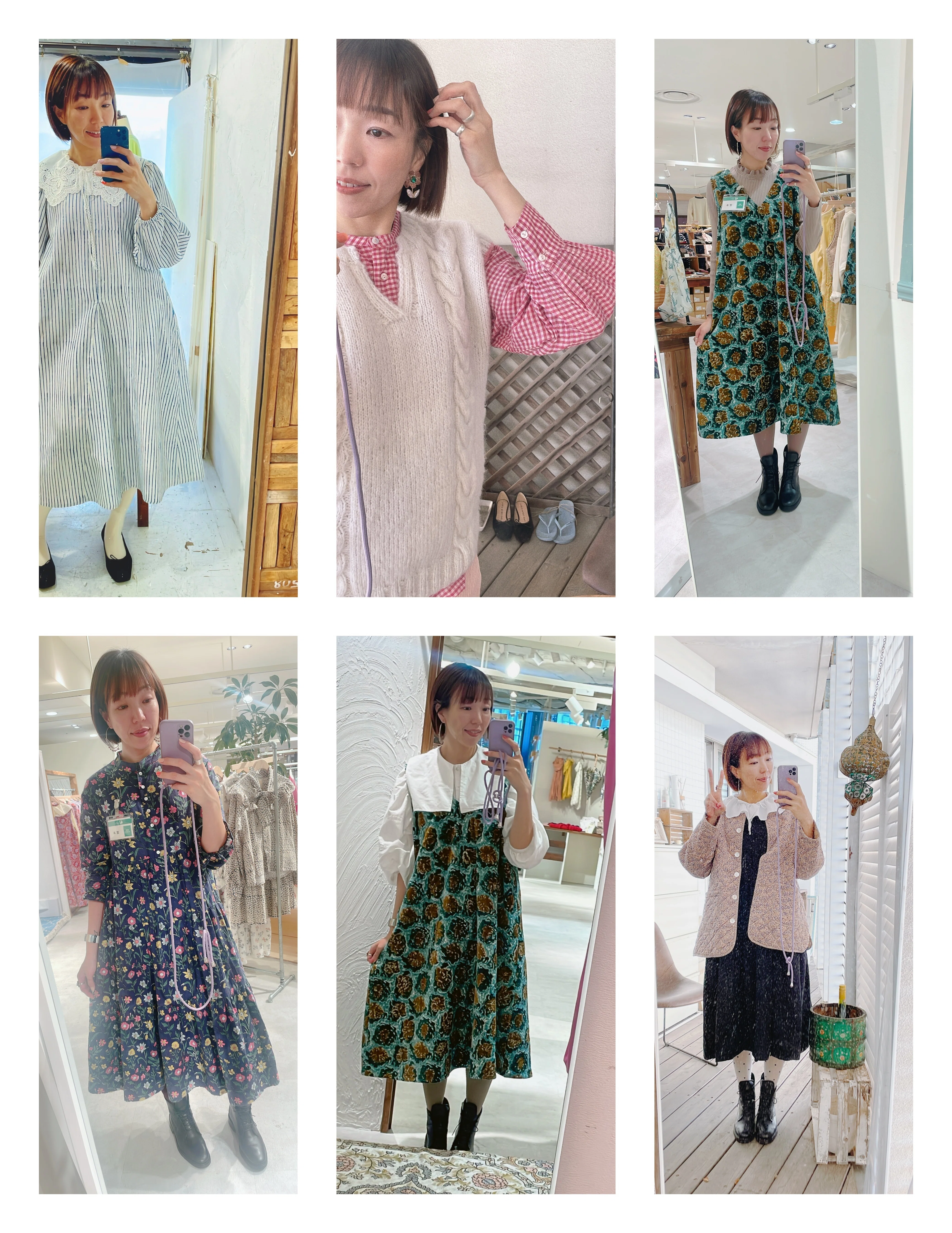 【美品】 kapuwa leaf peony キルトベルベット ワンピース kapuwaのいままでを少しふりかえって。｜kapuwaofficial