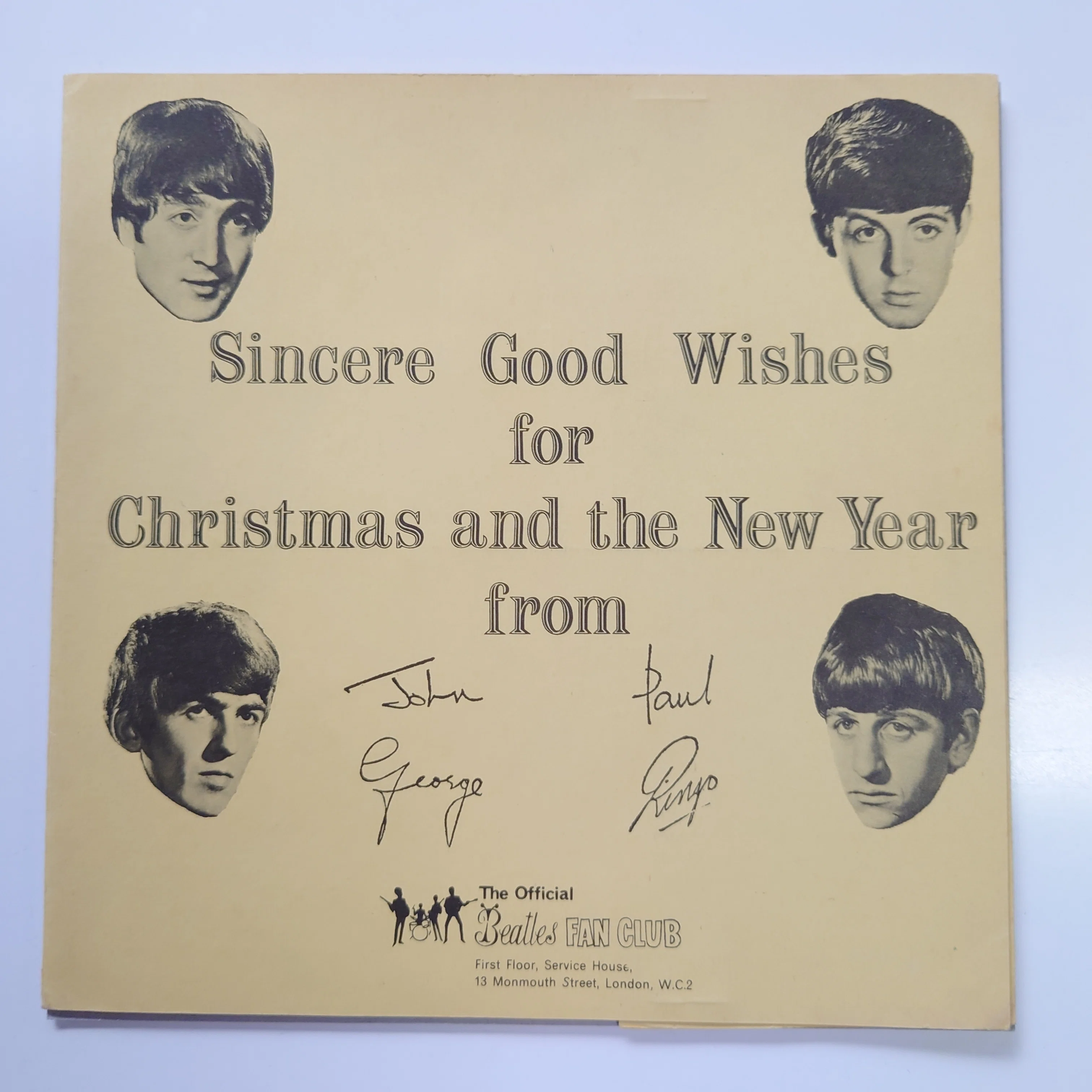 美品！ビートルズ 1966年 Christmas ソノシート：Pantmime Beatles' Christmas Record 1963｜音(おと)