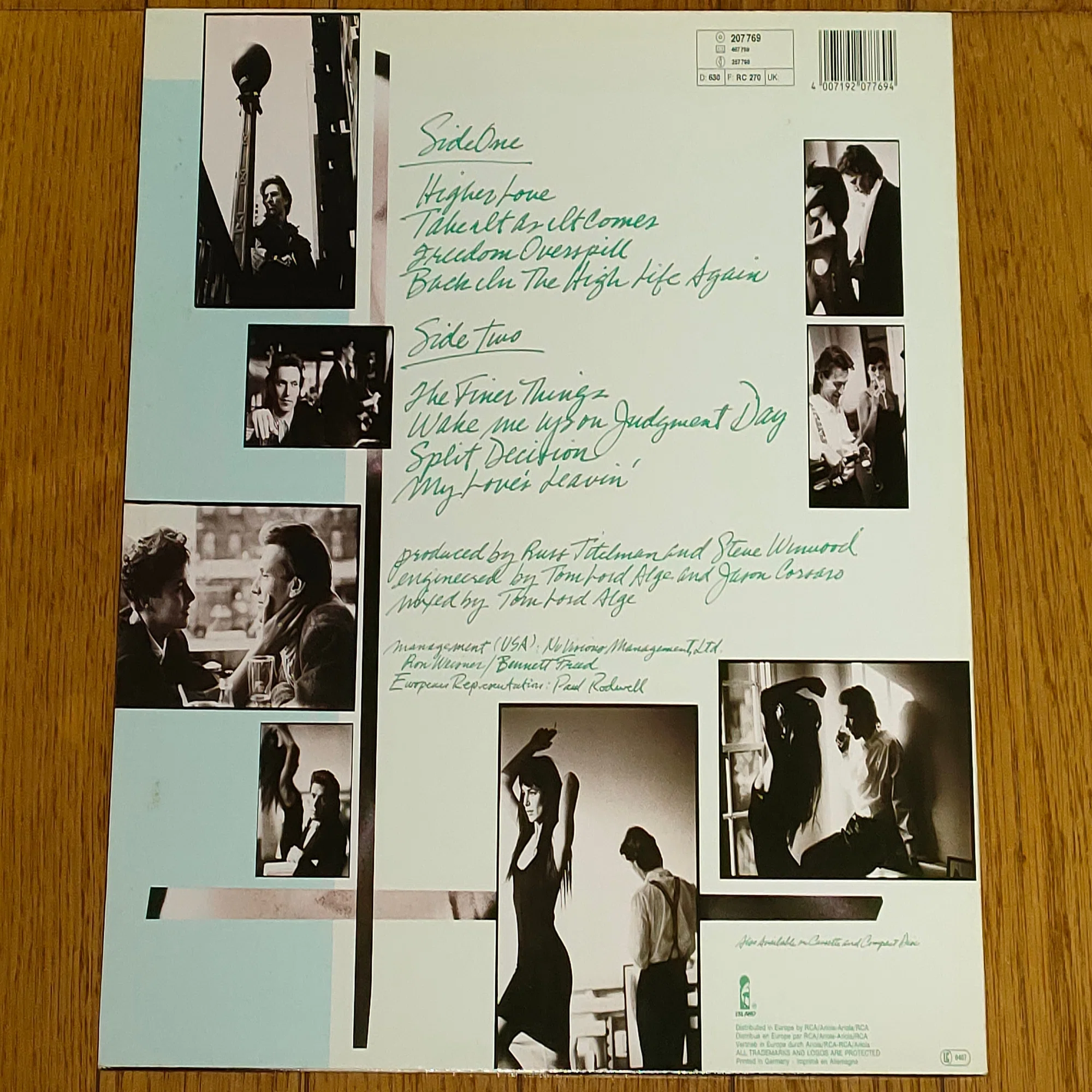 Back in the High Life】(1986) Steve Winwood メインストリームに 