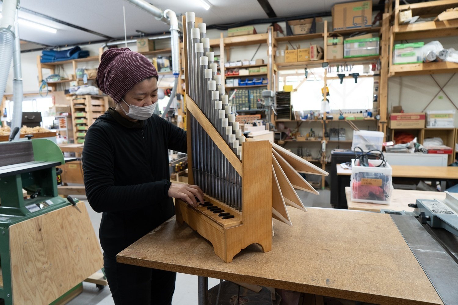 相模原市・藤野を拠点にしたパイプオルガン製作。土地柄が現れる 相模原市・藤野を拠点にしたパイプオルガン製作。土地柄が現れる
