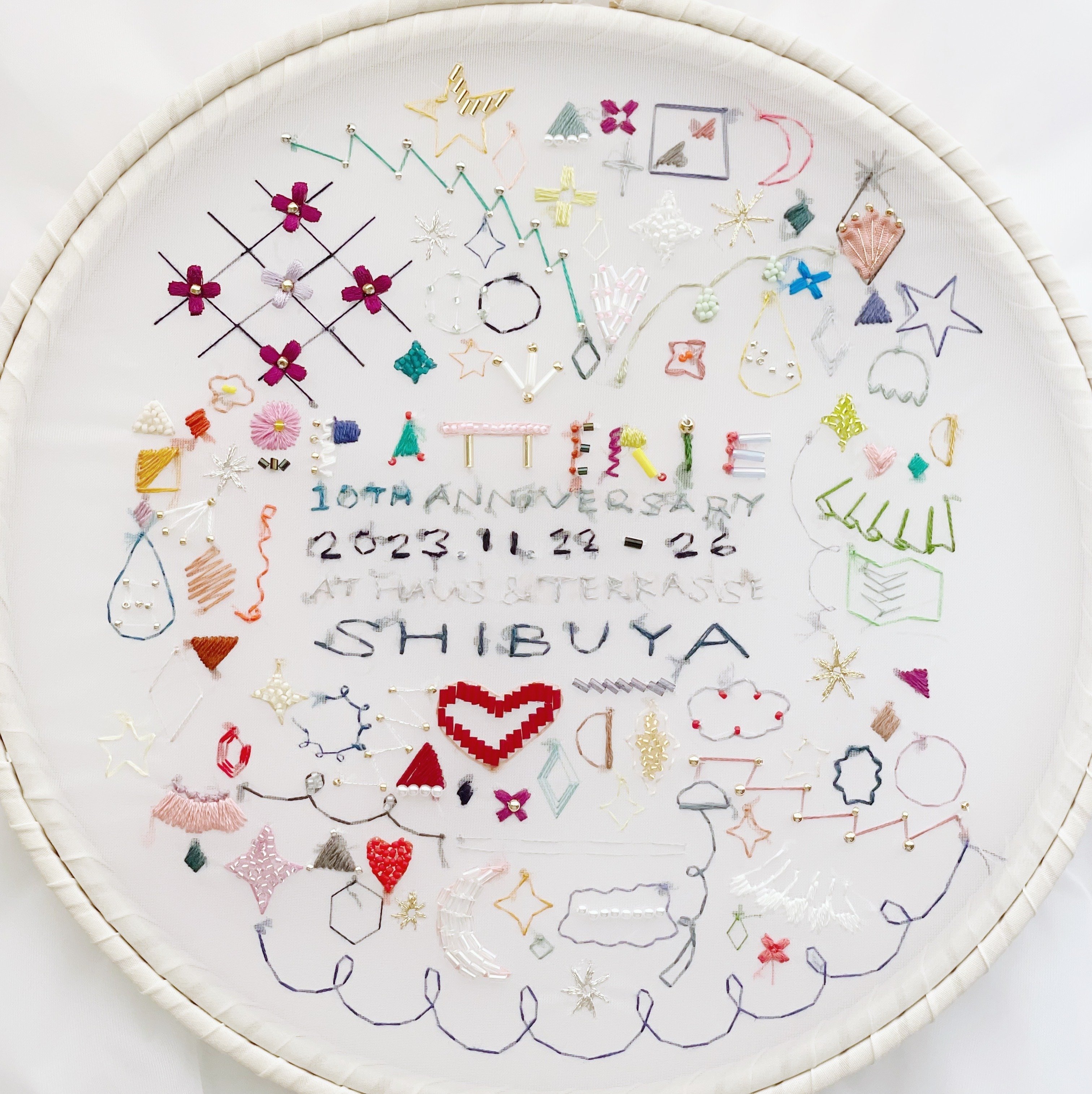 💐10周年ありがとうございました💐｜【刺繍作家】patterieのnote