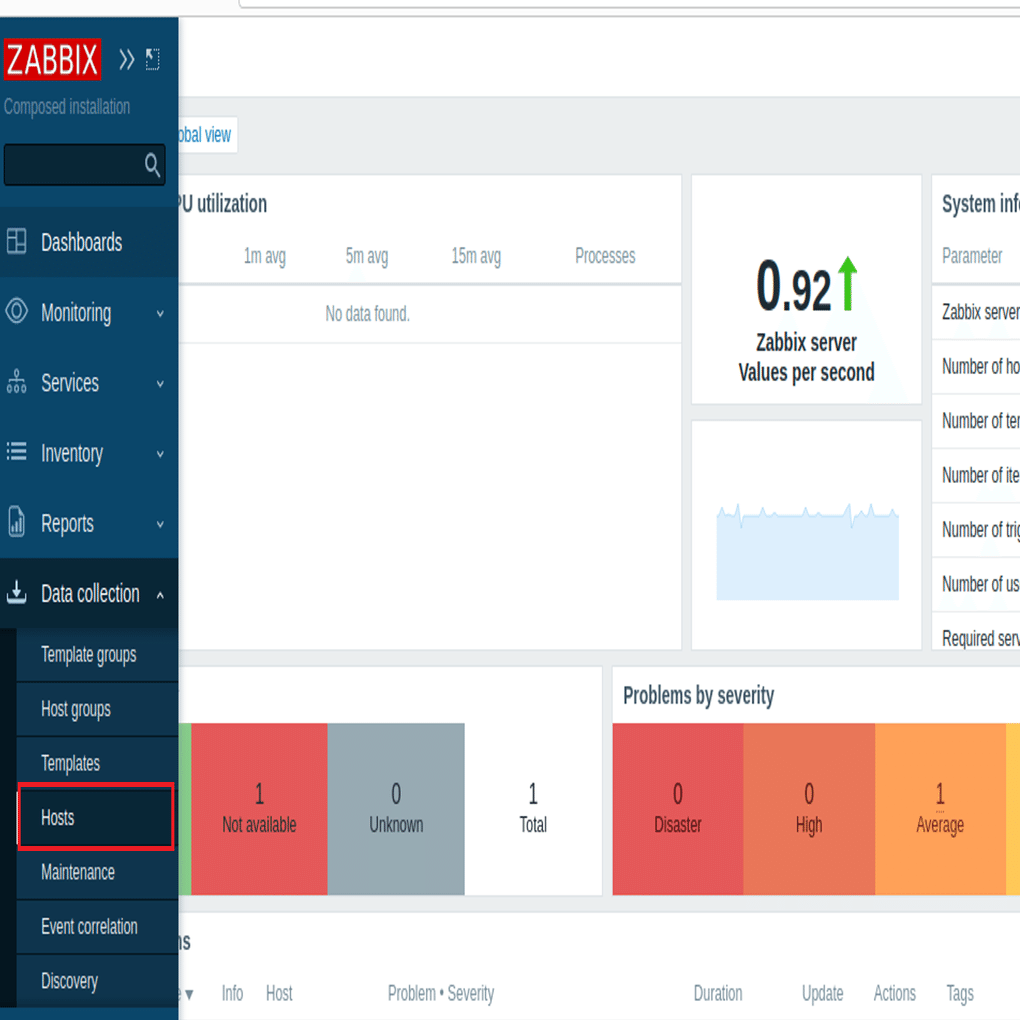 Docker-ComposeでZabbix監視環境を構築し、死活監視を簡単に設定する