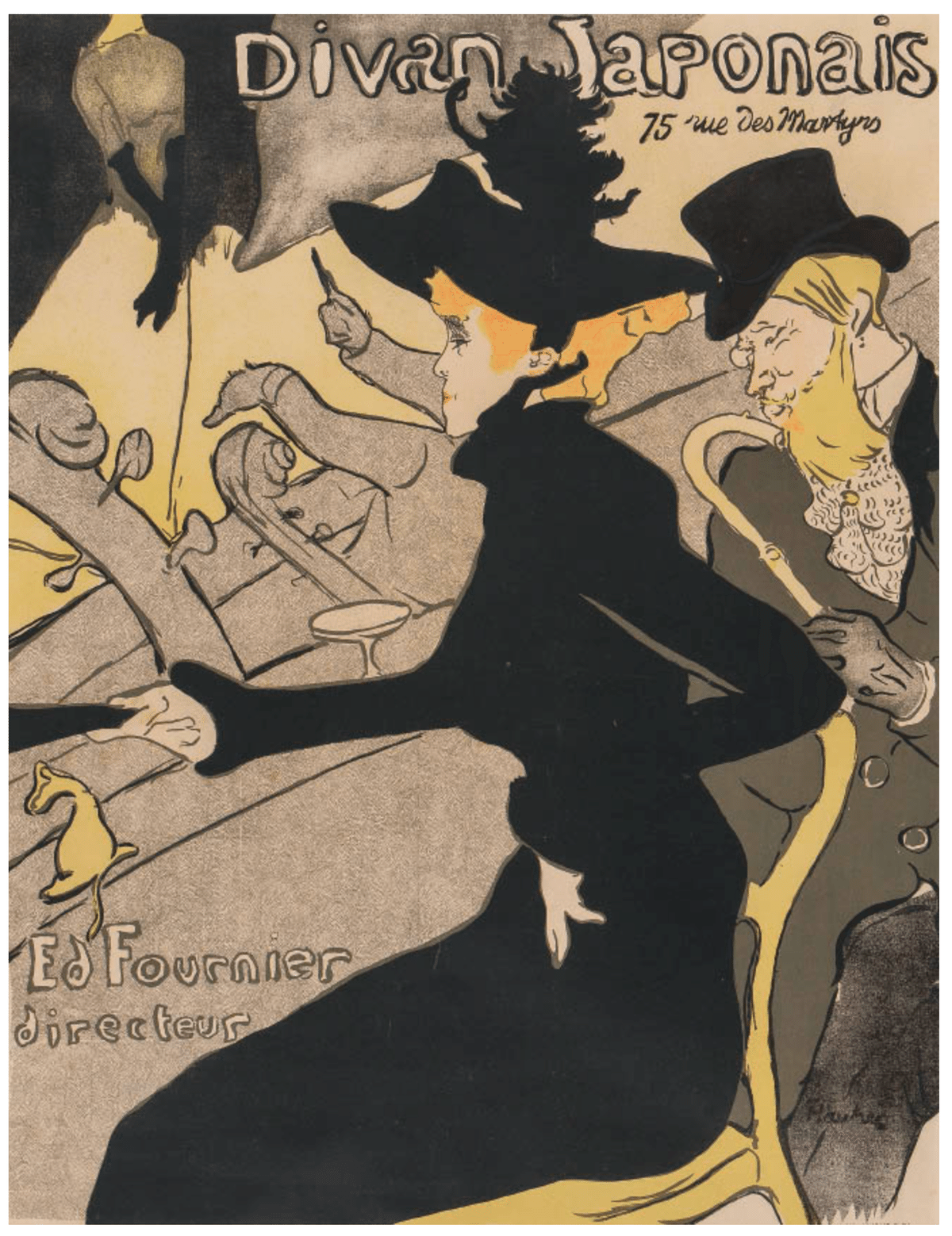ロートレック ディヴァン・ジャポネ リトグラフ ロートレック】 版画 / リトグラフ 「ディヴァン・ジャポネ