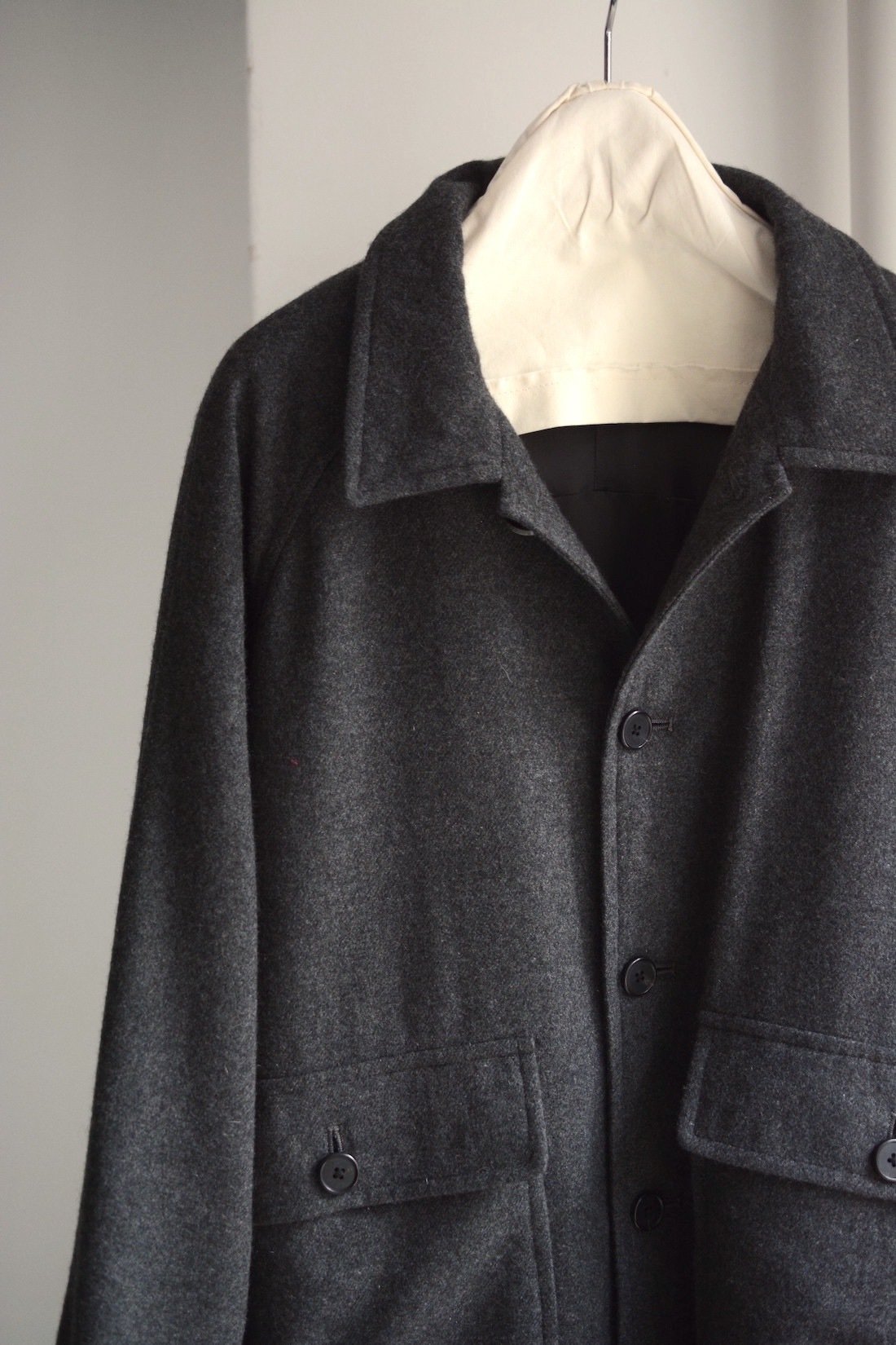 A.PRESSE Cashmere Light Flannel Blouson [NAVY] - Fresh