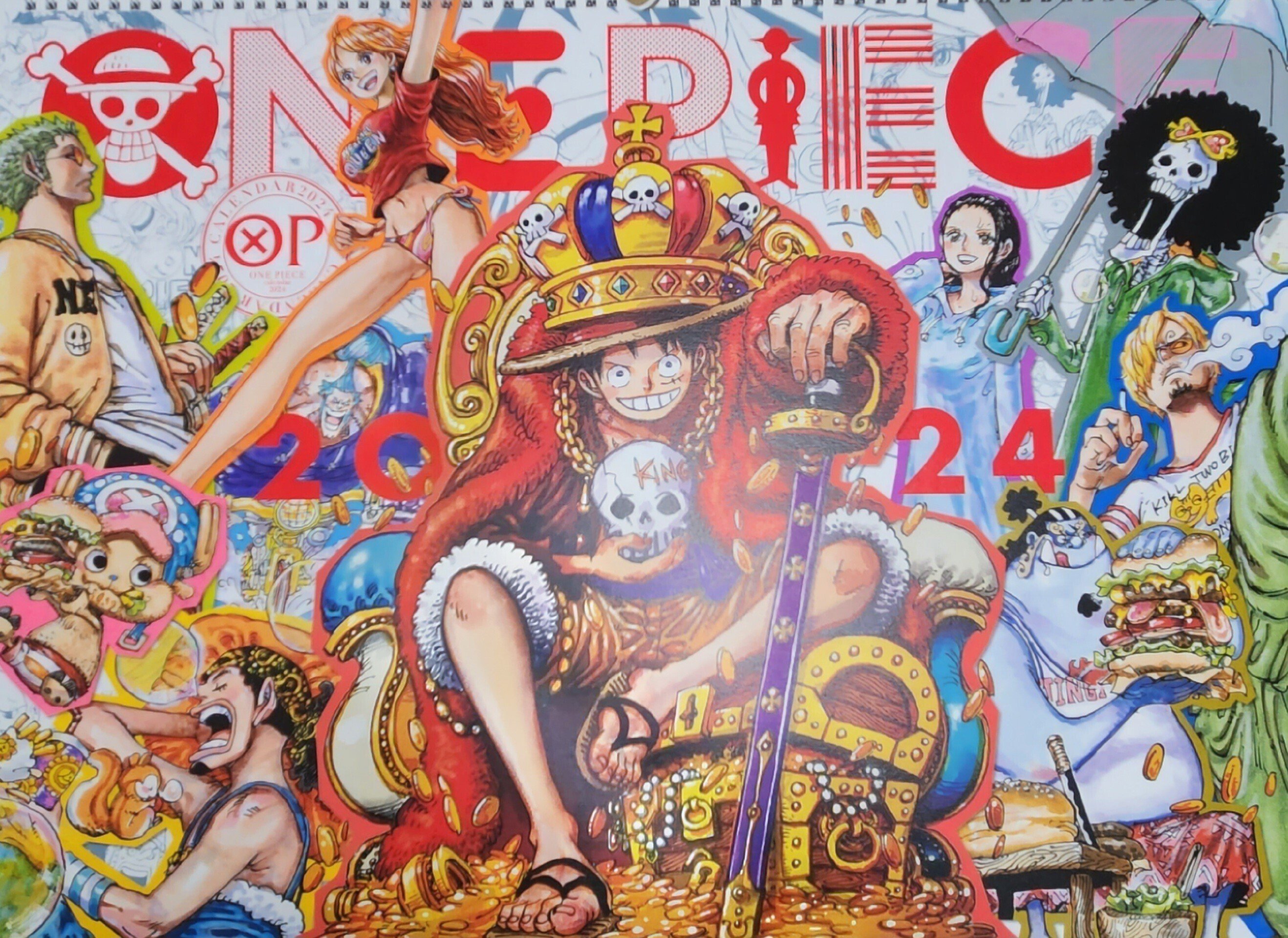 希少爆レアなワンピース表紙切り抜きと見開きイラストとロング