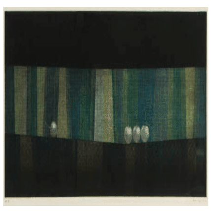 浜口陽三】 銅版画 「4つのさくらんぼ」 査定 買取 致します。｜井浦歳