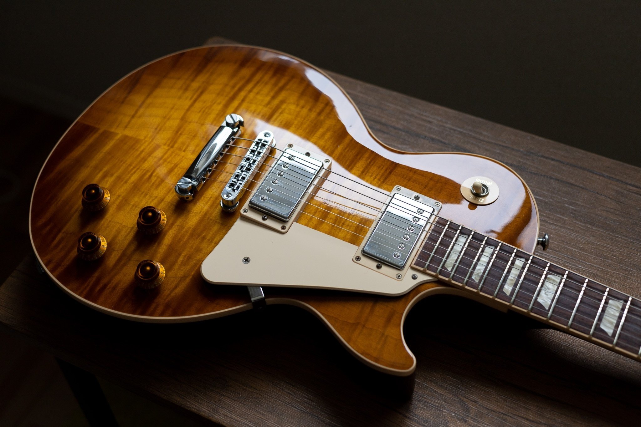 希少】Gibson Les Paul Class5 うえ オレンジ フレイムメイプル