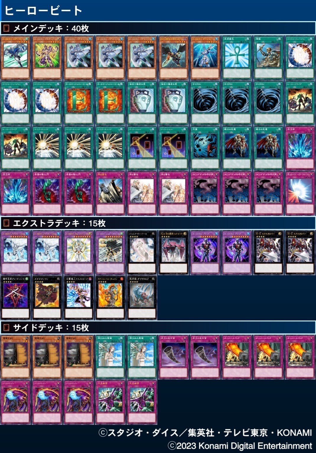 熱波亭エントランス-入賞デッキレシピ集-｜熱波亭ゲートボール