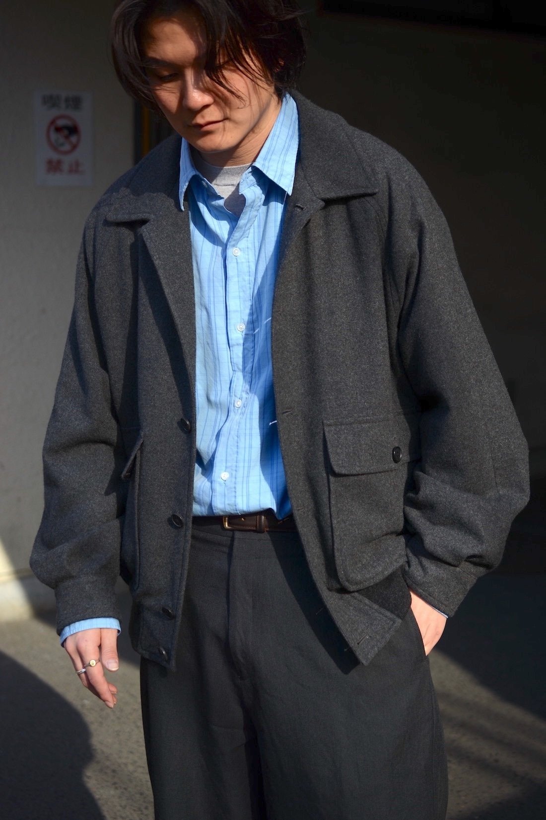 新感覚カシミアブルゾン｜nariwai no Gamao