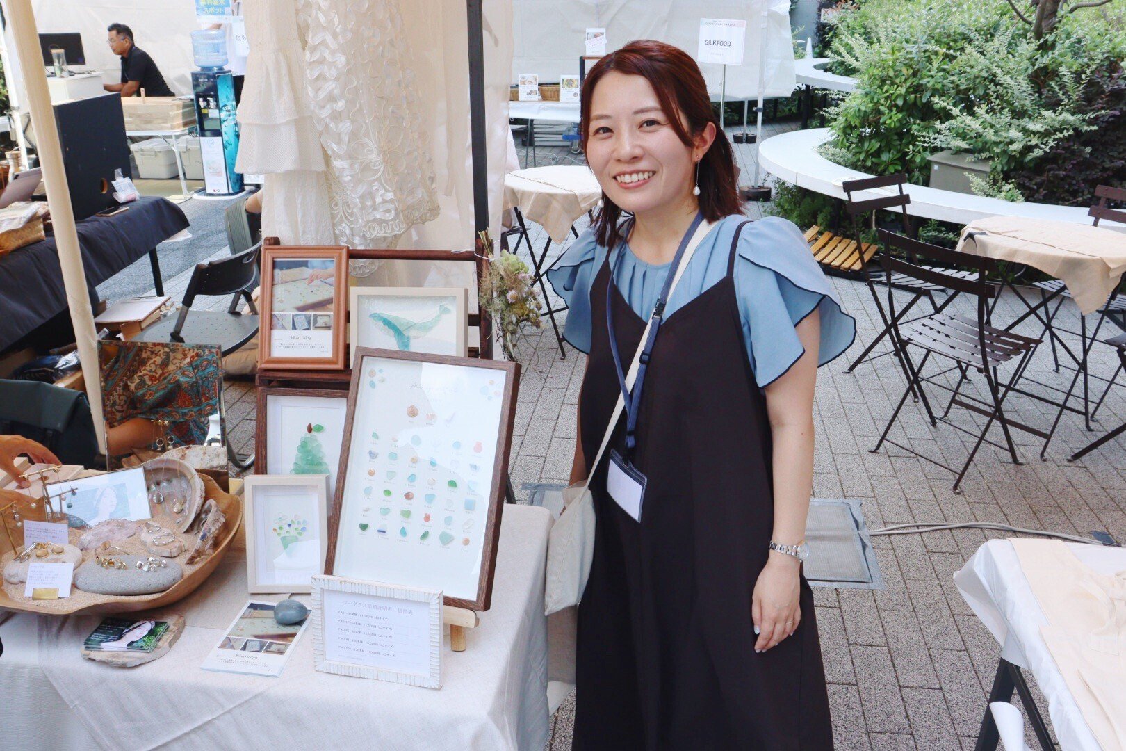 特別価格！　のーんびり　。　シーグラスアート シーグラスアート『ハロウィン』 フレームアート/壁掛け/シーグラス