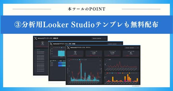 POINT3：BIツールの分析用テンプレートも無料で配布！