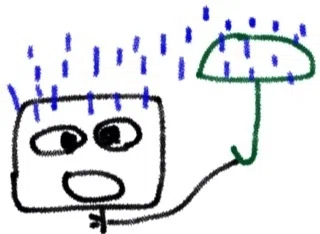 雨が降っても傘を差さない僕