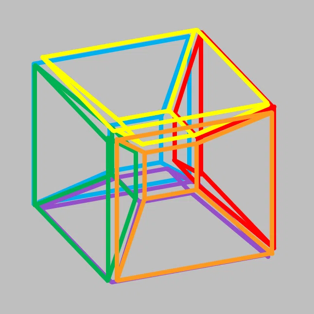 4次元・超立方体 Tesseract 今まで、ぼんやりの理解で放っておいたけど、真剣に再考察してみた(1)|ラジくまる
