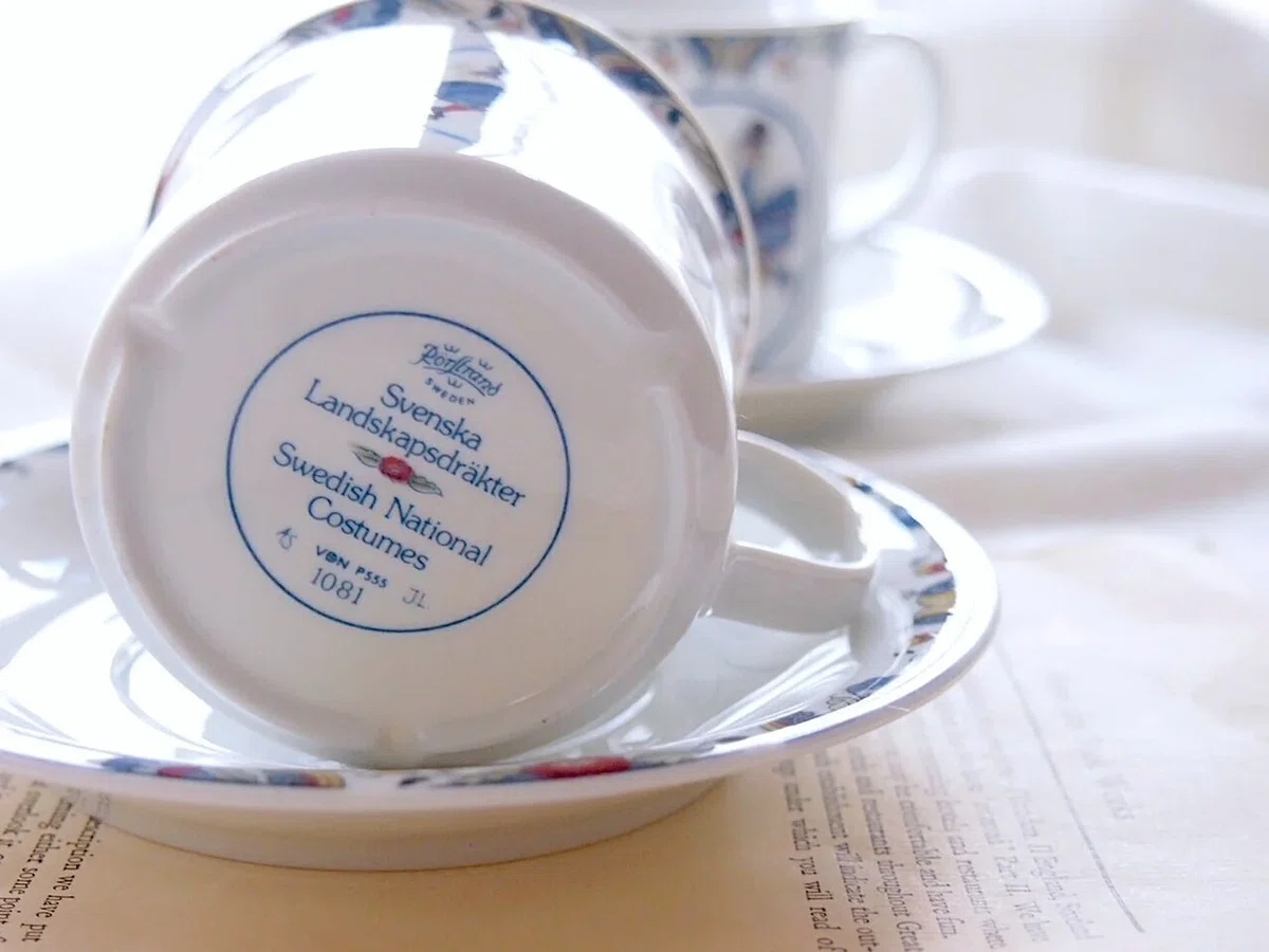 Antique vol.3｜Rörstrand Swedish National Costumes cup & saucer 