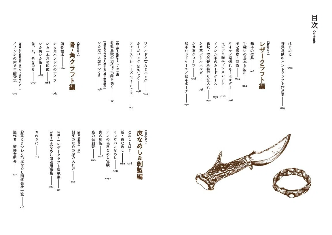新刊紹介】『狩猟者のためのハンドクラフト教書』――狩猟鳥獣の皮（革