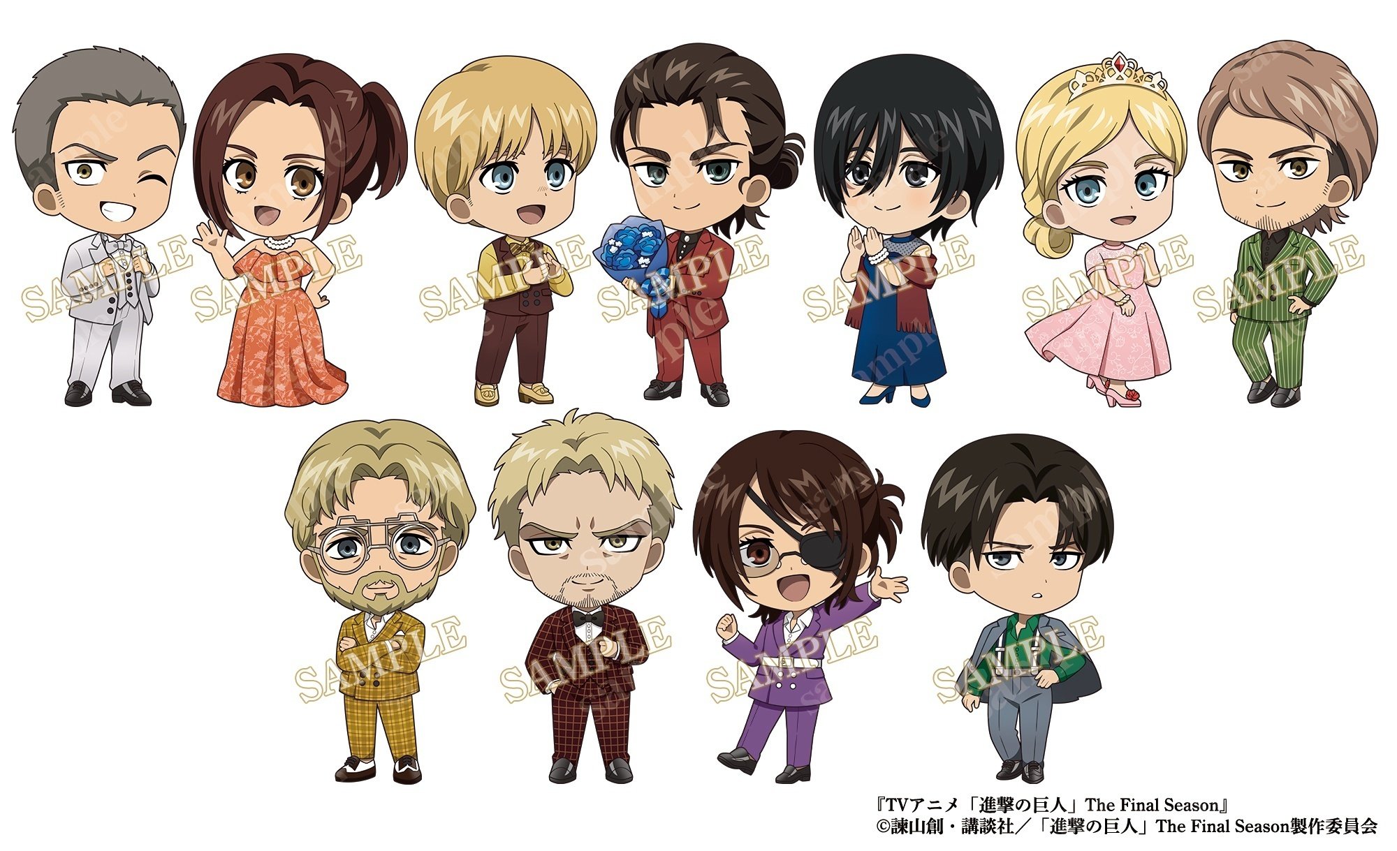 お仕事告知】「DISH UP」様の『TVアニメ「進撃の巨人」The Final  Season』コラボレーションレストラン描き起こしSDイラストを担当させていただきました✨｜早瀬ひろむ@ＳＤイラストレーター